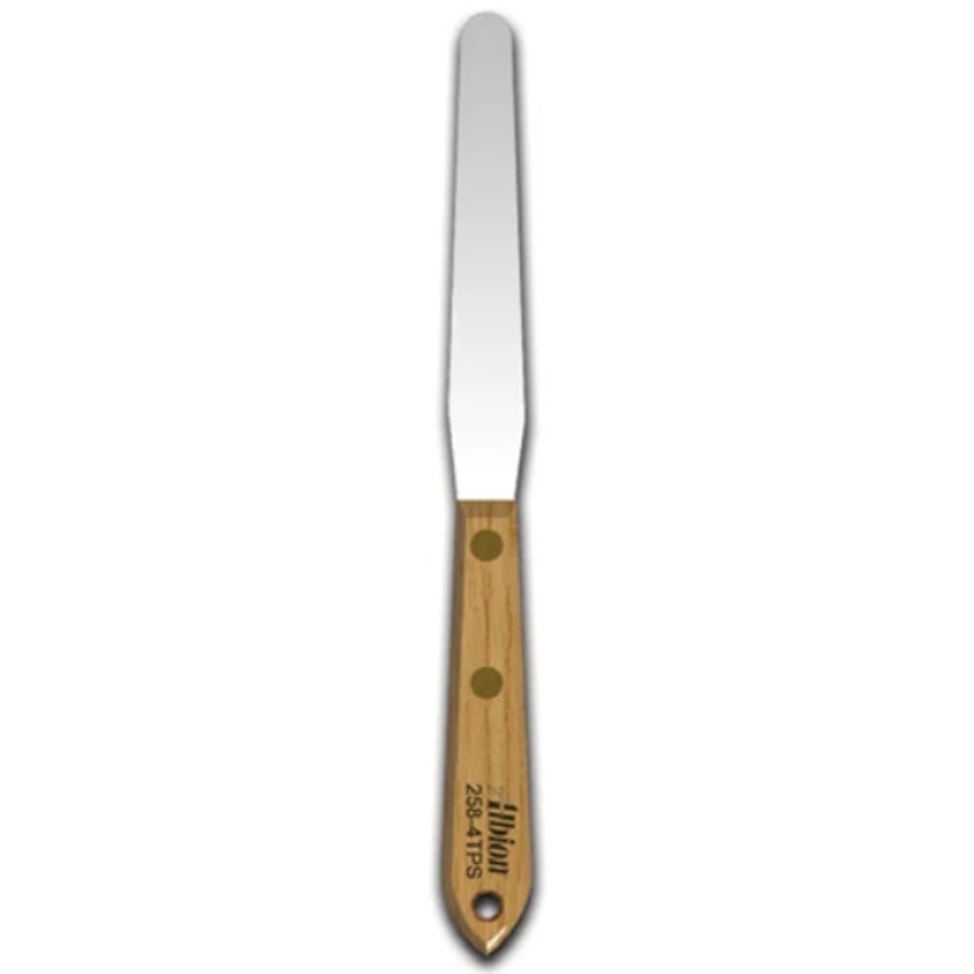 Albion 258-4TPS Classic Spatula: 7/16" Wide Tapered x 4" Long Blade